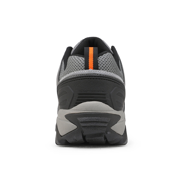 Men's Waterproof Hiking Shoes - BLACK GREY ORANGE - 4
